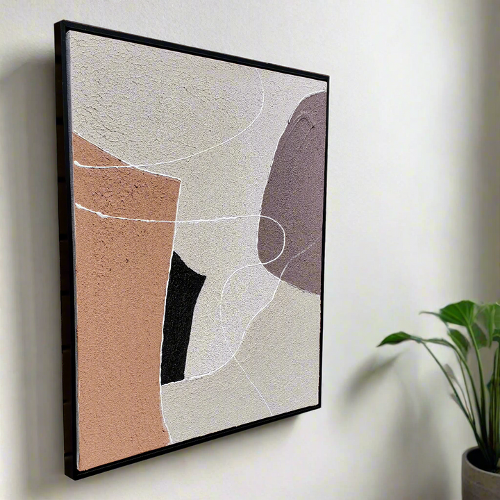 Guided Flow – Hand-Painted Oil on Canvas (20x24in) Gallery Wrapped with Frame