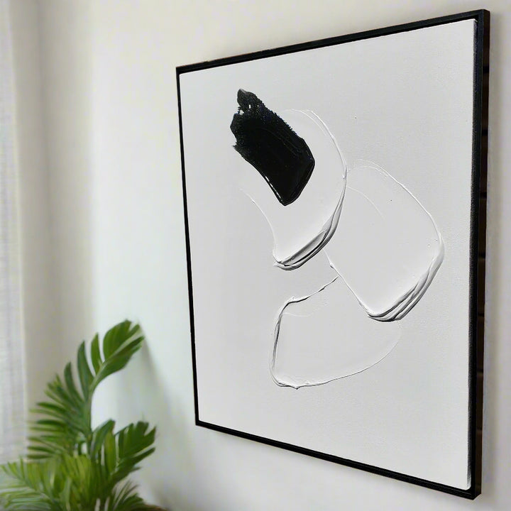 Fluid Poise – Hand-Painted Oil on Canvas (20x24in) Gallery Wrapped with Frame