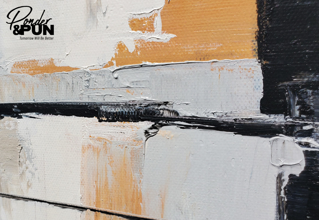 Urban Echoes – Hand-Painted Oil on Canvas (24x20in) Gallery Wrapped with Frame