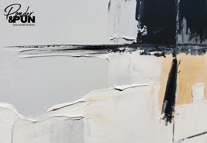 Urban Echoes – Hand-Painted Oil on Canvas (24x20in) Gallery Wrapped with Frame