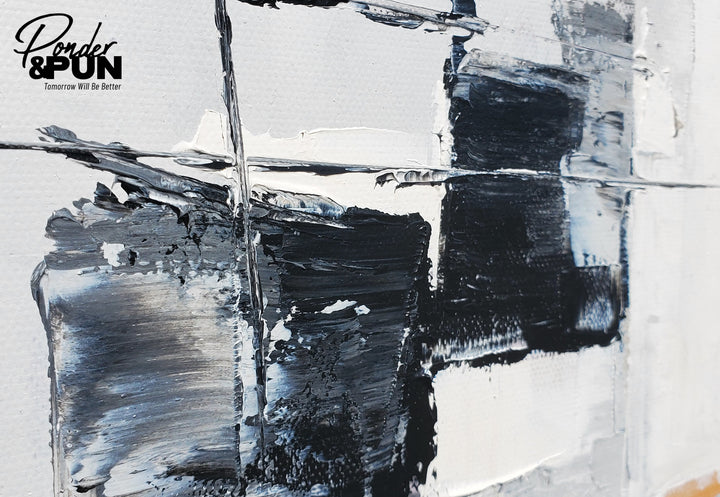 Urban Echoes – Hand-Painted Oil on Canvas (24x20in) Gallery Wrapped with Frame