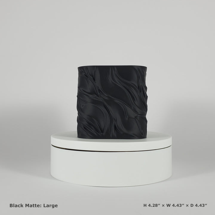 Flowing Textured Planter | Sculptural Accent for Your Space
