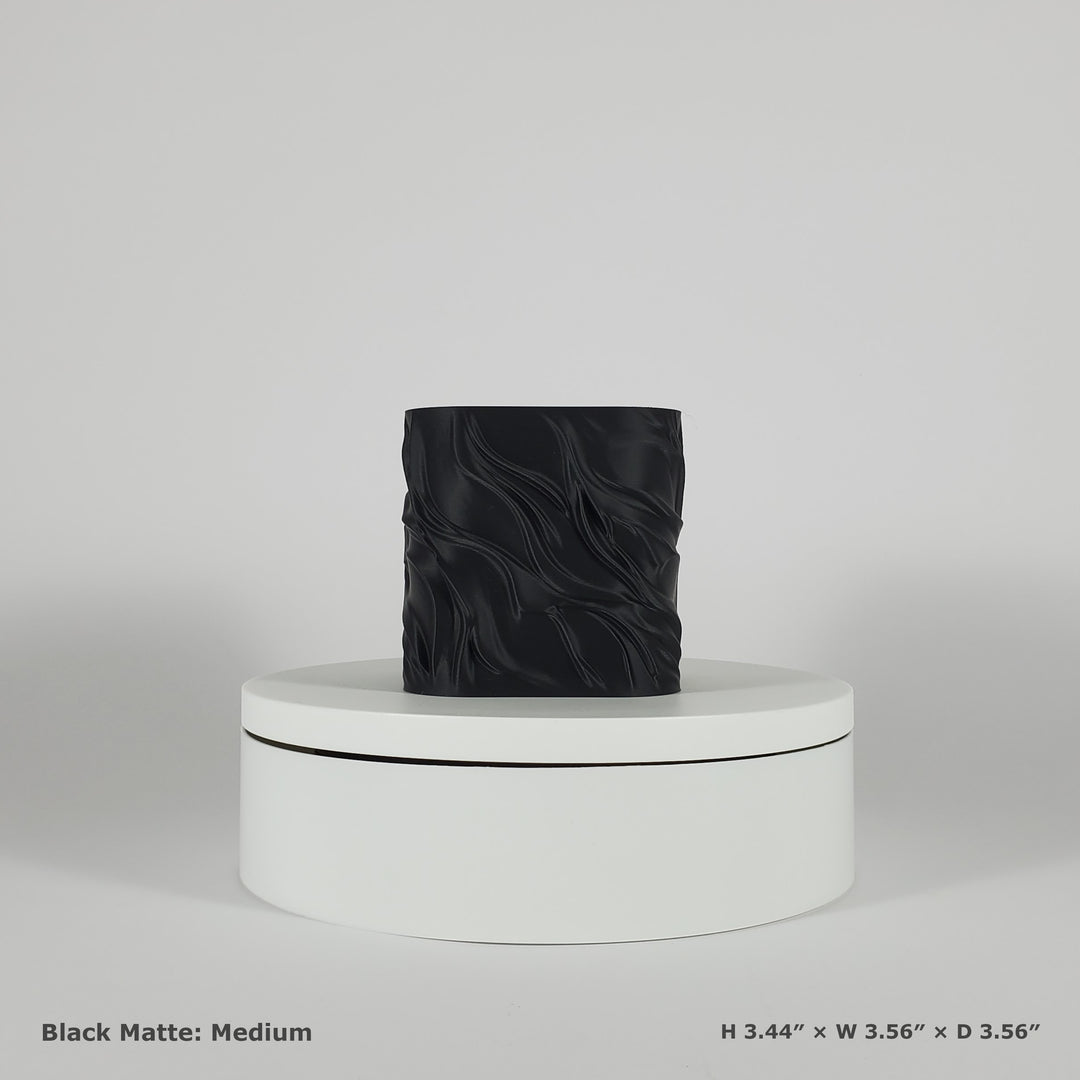 Flowing Textured Planter | Sculptural Accent for Your Space