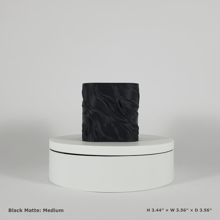 Flowing Textured Planter | Sculptural Accent for Your Space