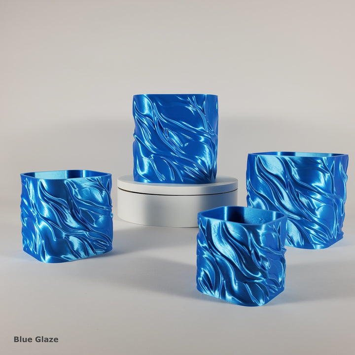 Flowing Textured Planter | Sculptural Accent for Your Space