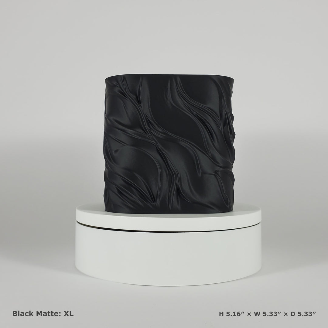 Flowing Textured Planter | Sculptural Accent for Your Space