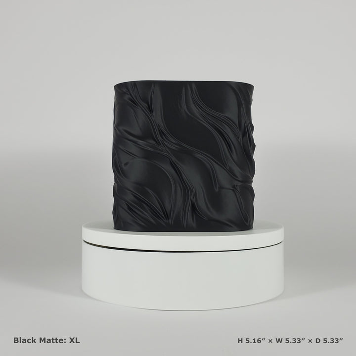 Flowing Textured Planter | Sculptural Accent for Your Space